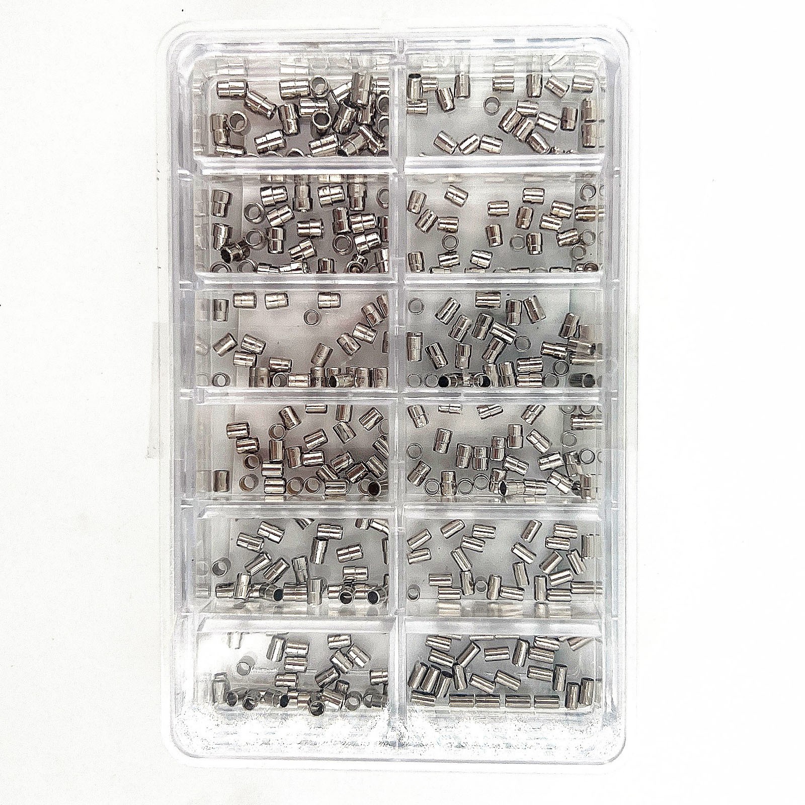 480Pack Stainless Steel Watch Case Waterproof Tube Assortment Repair Box Kit