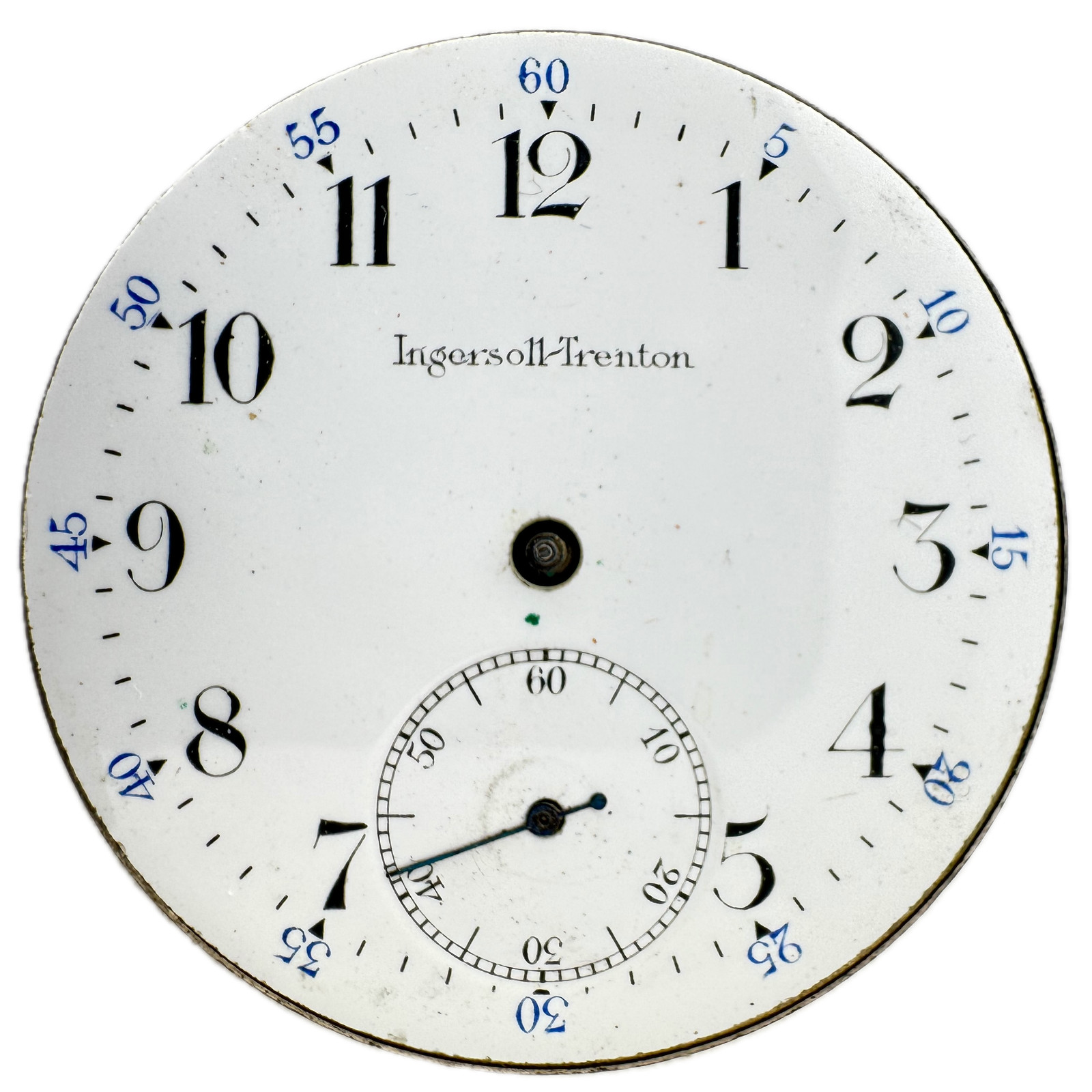 Antique 16s Ingersoll-Trenton 3-Finger Bridge Hunter Pocket Watch Movement 130