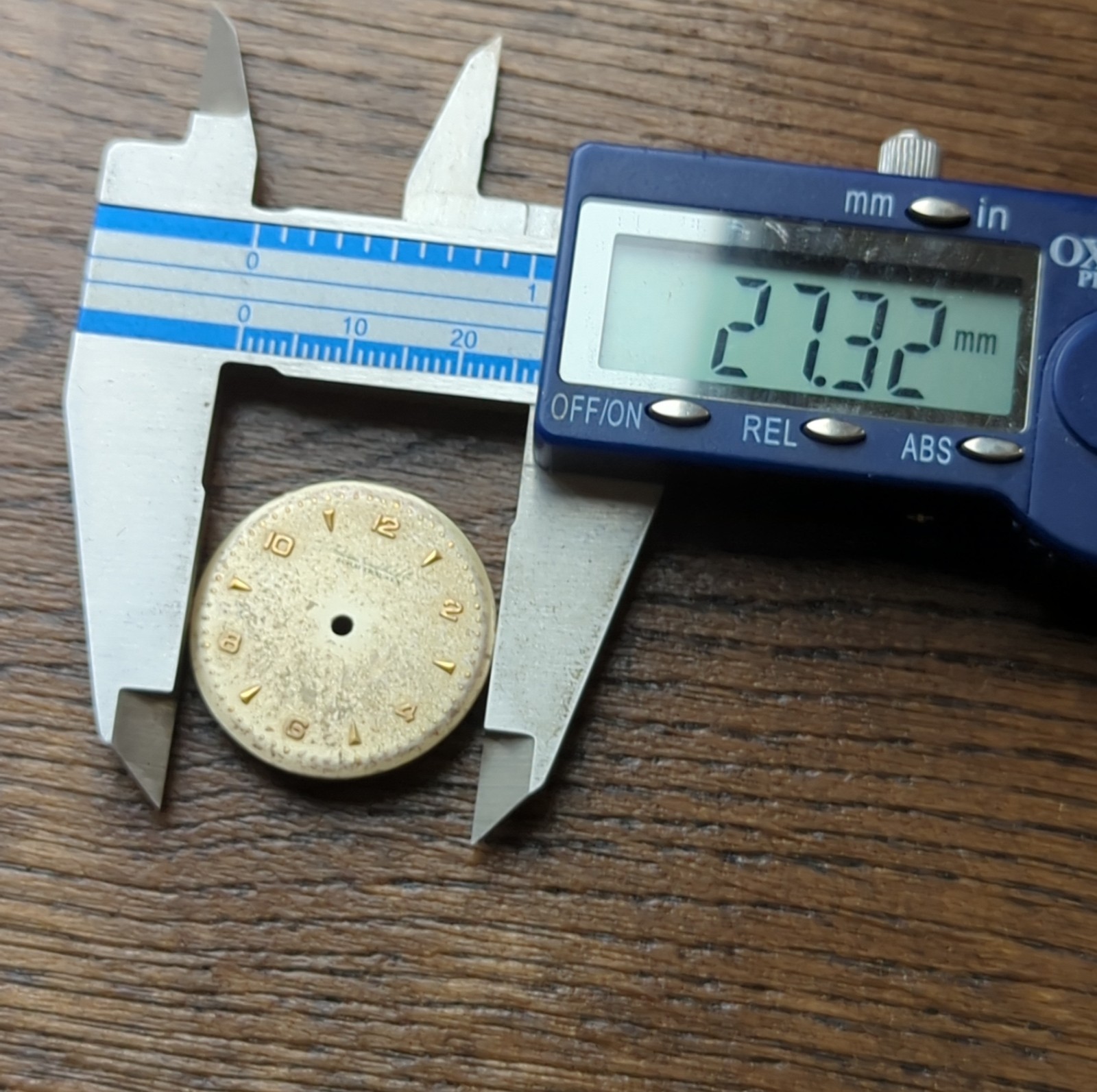 IWC International Watch Co Original Used Watch Dial Part 27.3mm (BL15)