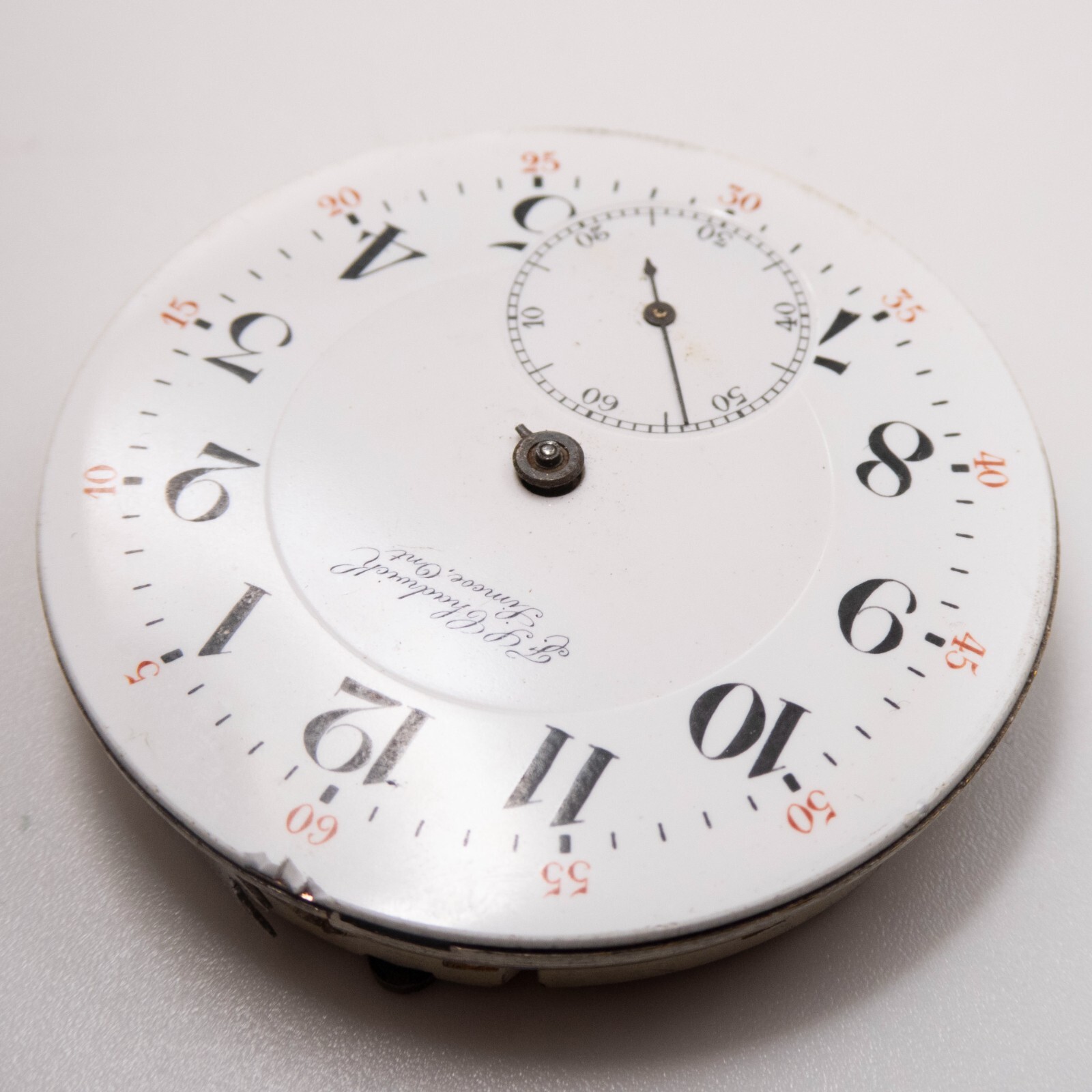High Grade Swiss 43.1 x 9 mm 17-Jewel Antique Pocket Watch Movement, Parts