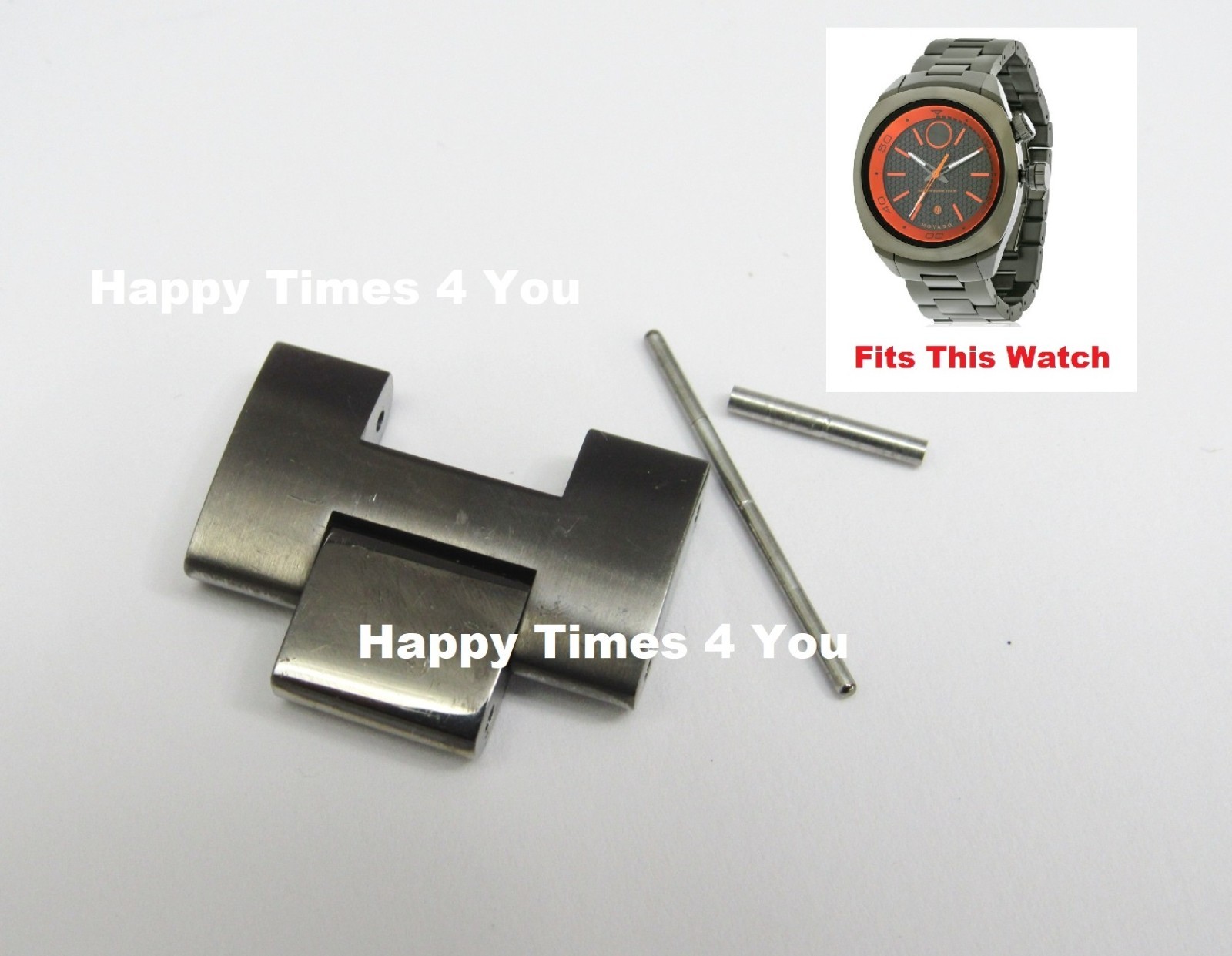 Movado Bold Gunmetal Ion-Plated Watch Sizing Link 3600213