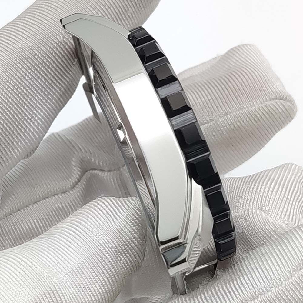 44mm Steel Watch Case Modify turtle Mod Sapphire Rotating For Seiko NH35A NH36