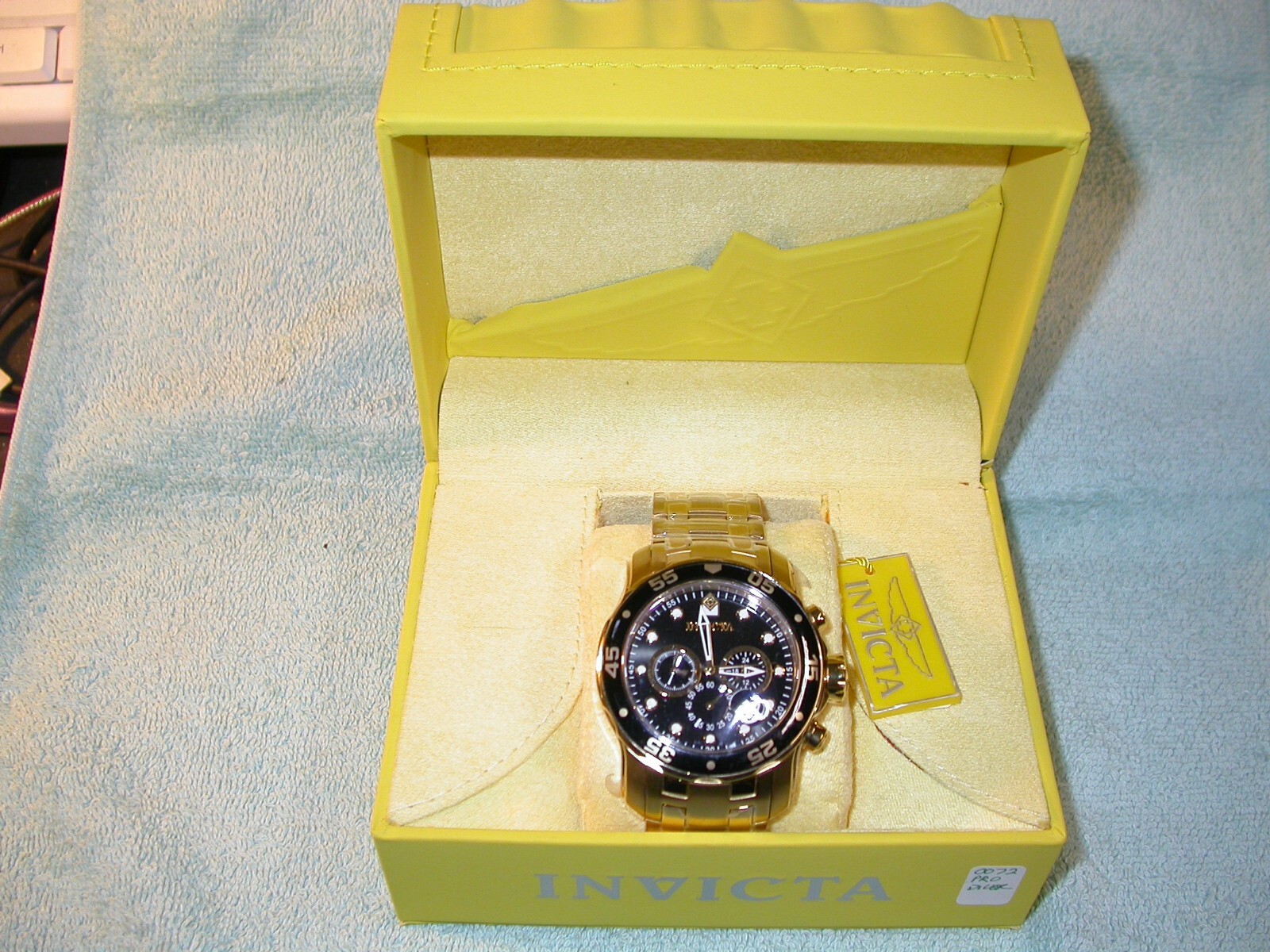Invicta 0072 Pro Diver Men’s 48mm black dial black bezel Chronograph Watch