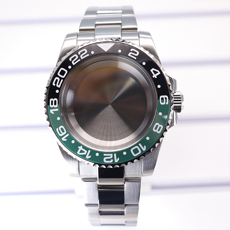 316L Stainless Steel nh35 watch Cases strap Two color GMT ceramic ring Movement