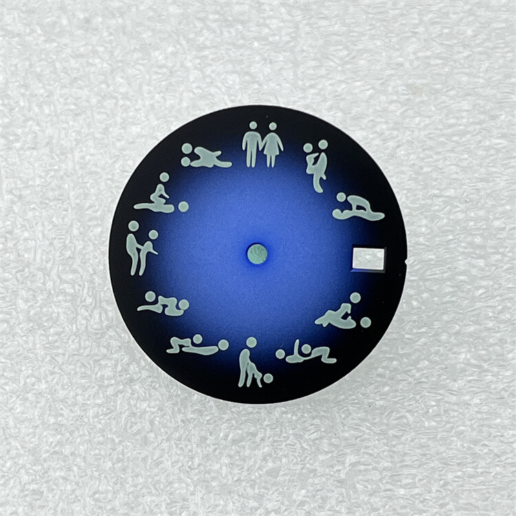 NH35 Dial 28.5mm Green Luminous Dial for NH35 NH36 Movement watch dial