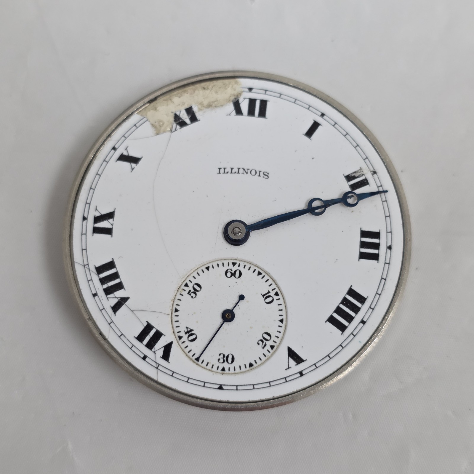 1917 Illinois 12s 15j Grade 403 Model 3 Pocket Watch Movement Good Balance