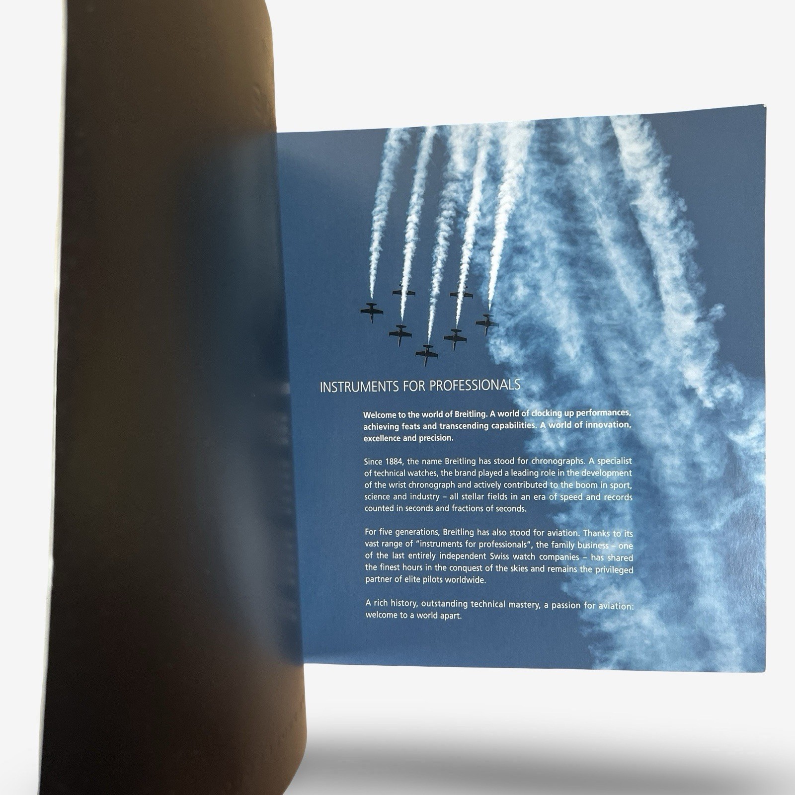 Breitling Chronolog 2015 Instruments for Professionals Brochure