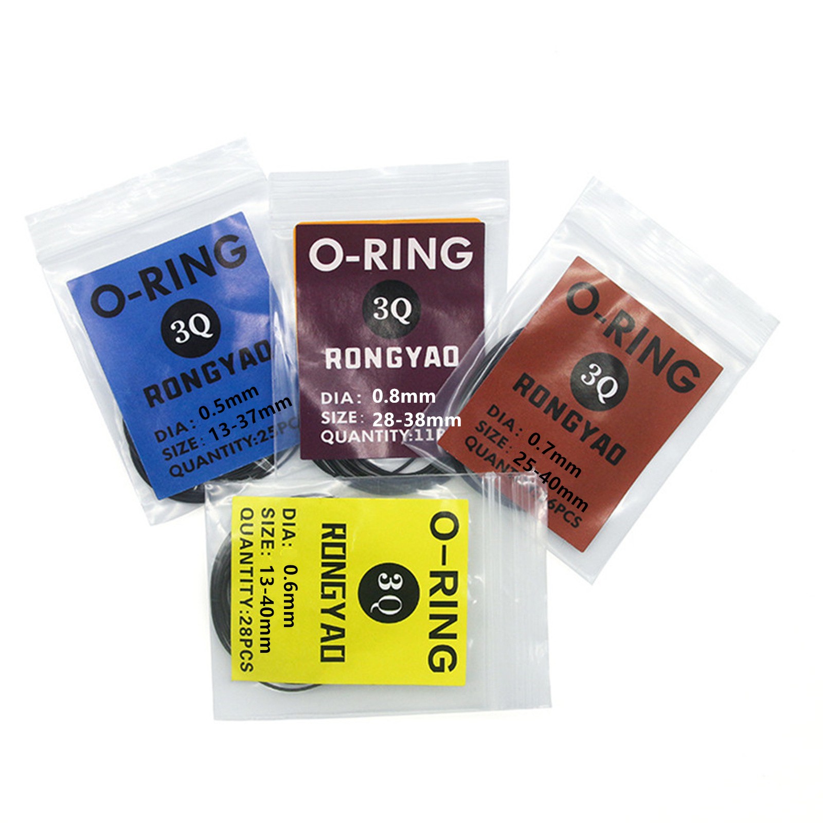0.5/0.6/0.7/0.8mm Watch O-Ring Waterproof Rubber Watch Back Cover Gaskets