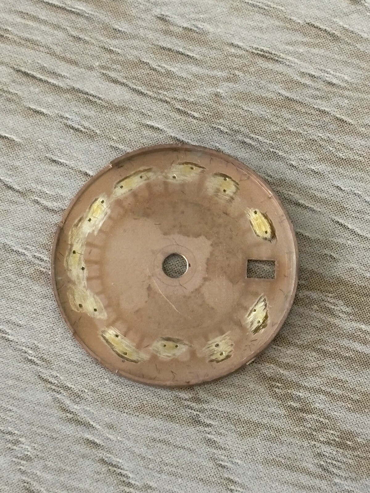 original Rolex Ladies Copper Colored Roman Numeral For Stainless Steel