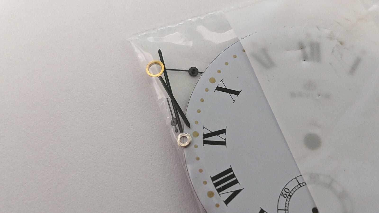 Baylor white dial, 6498 roman dial, baton hands or moon, or arrow (3), used