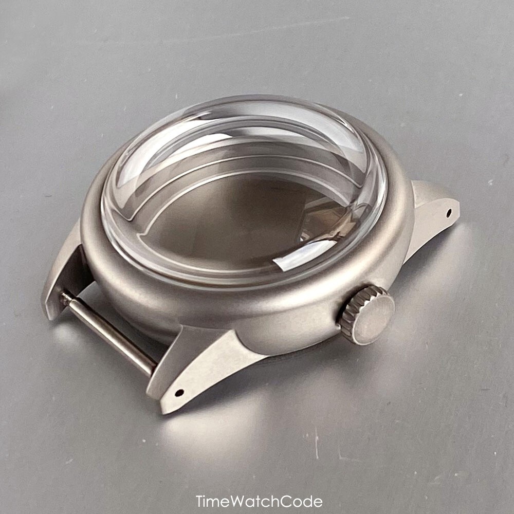 NH35 Watch Case 36mm 316L Steel Sandblast Case for NH36/38 4R35 Bubble Sapphire