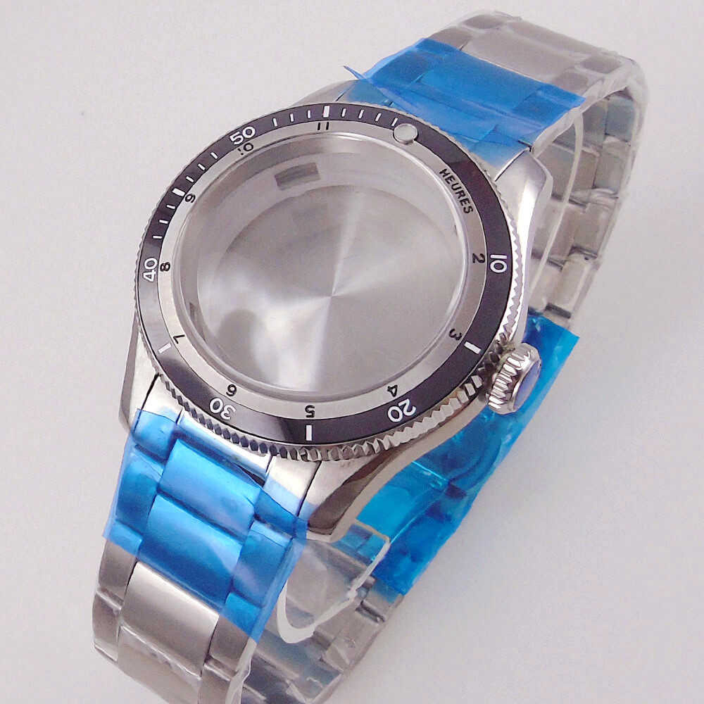40mm 20ATM Diving Watch Case Fit NH35 NH36 ETA2824 PT5000 Domed Sapphire Ceramic