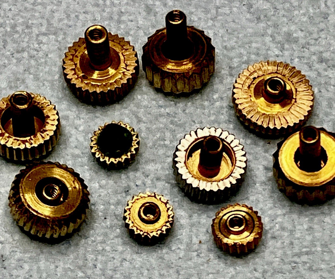 Vintage Genuine Seiko GF Mixed Crown Lot x10 Sportsmatic Seikomatic Sportsman…