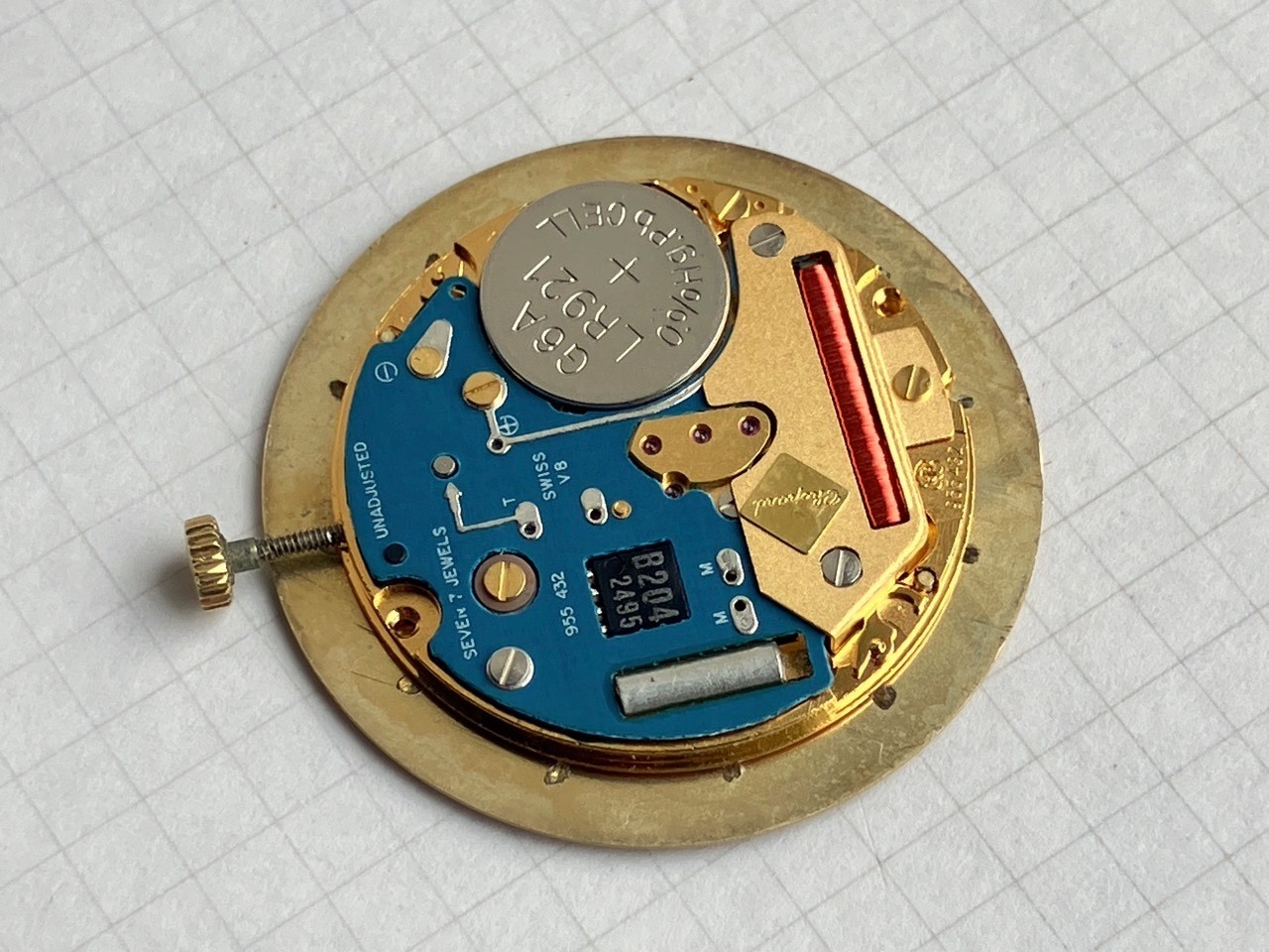 Chopard Geneve Quartz ETA 955 432 Movement Dial Hands Working (ref 1928A)