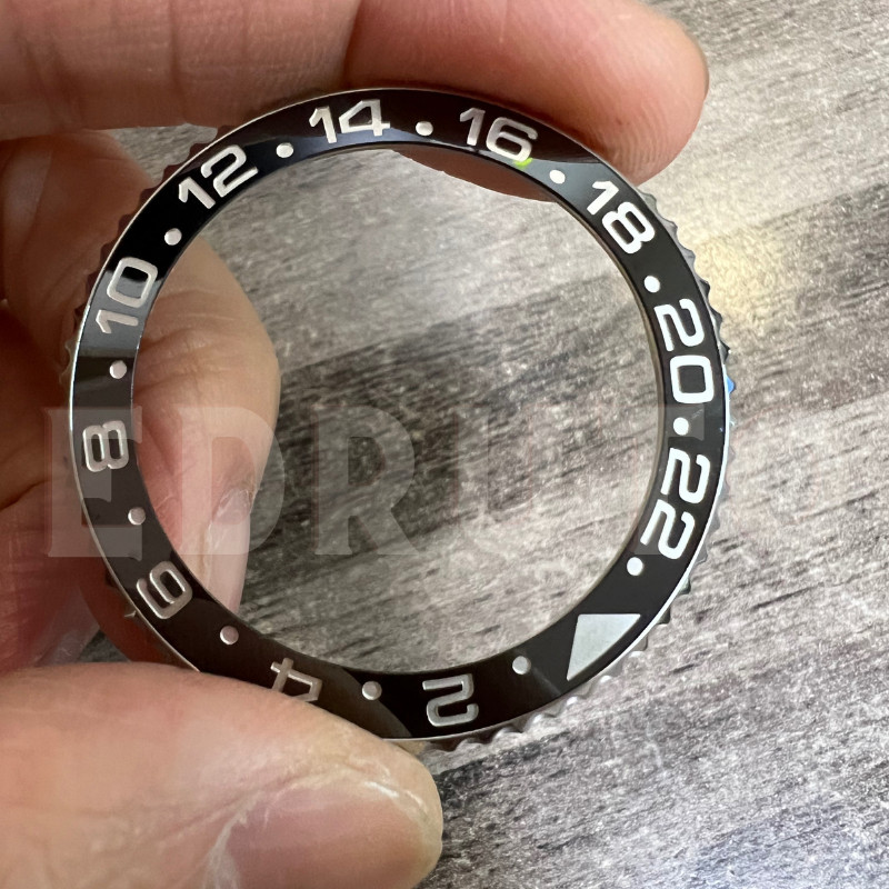 Black Ceramic Bezel Insert Fits Rolex GMT Master II 116710LN 40mm