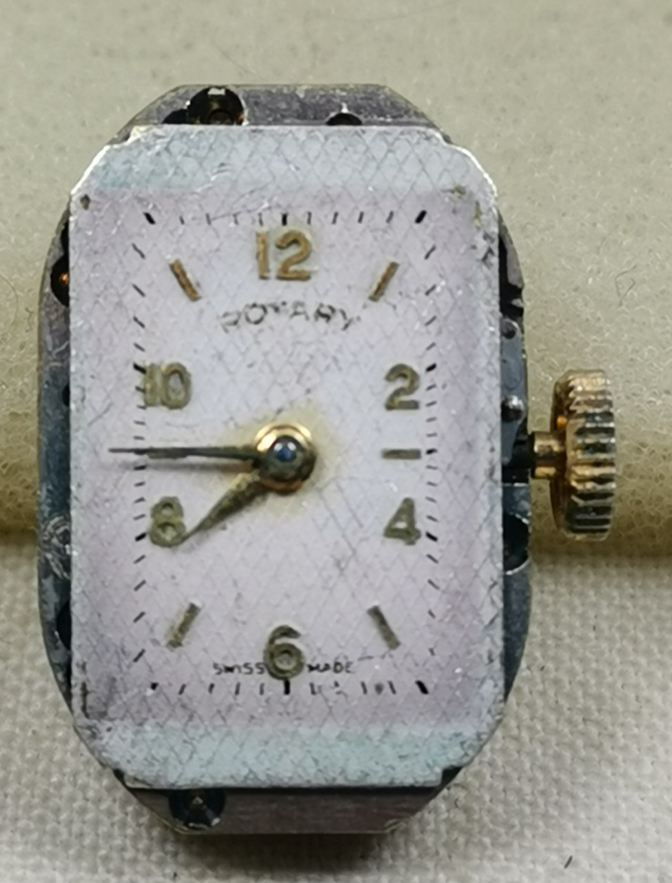 Lot 8 x Rotary Swiss Wristwatch Movements Repair/Parts