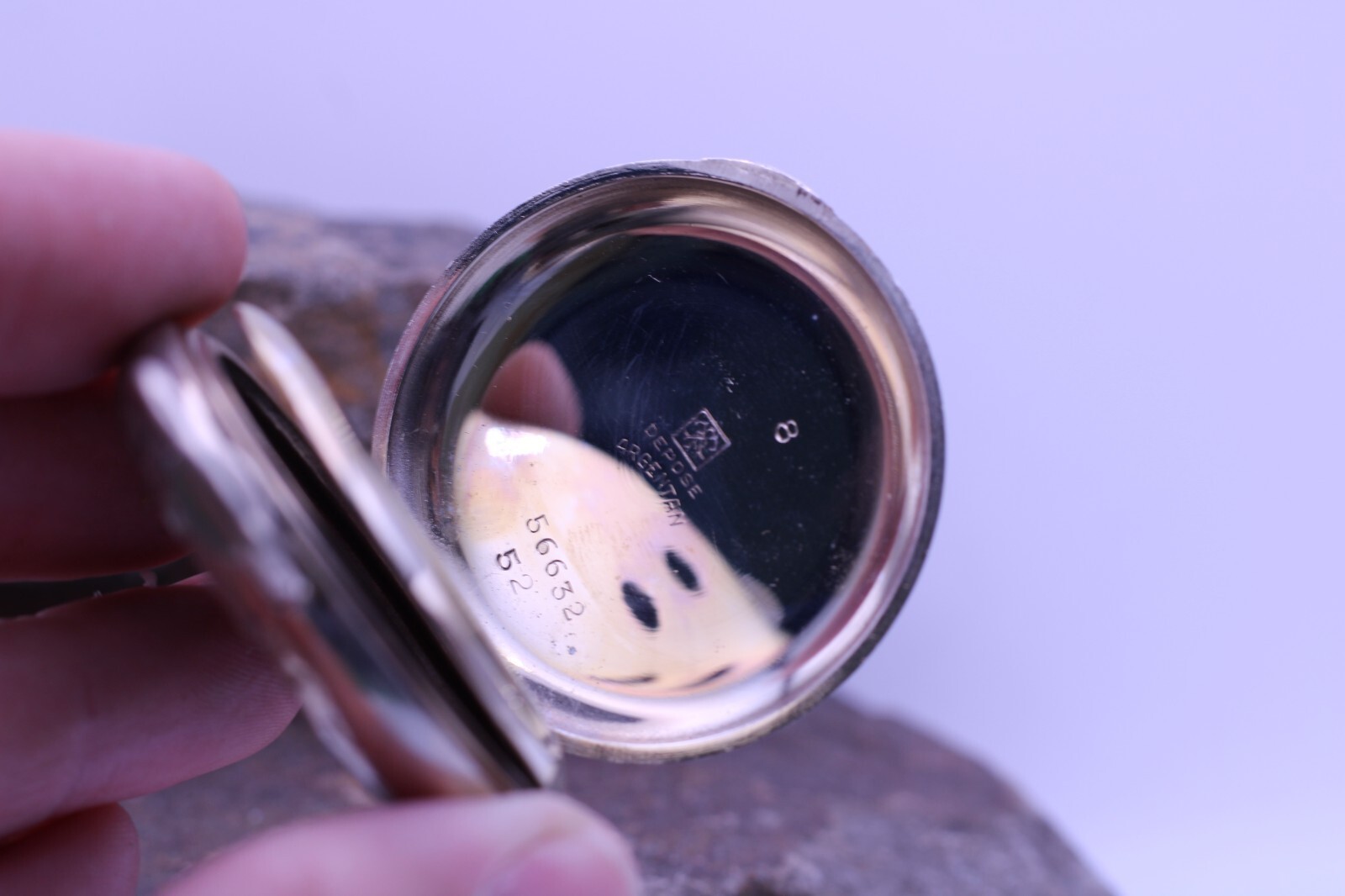 FPF DEPOSIT ARGENTAN KEYWIND SWISS NOS POCKET WATCH CASE 45.9mm (DL)