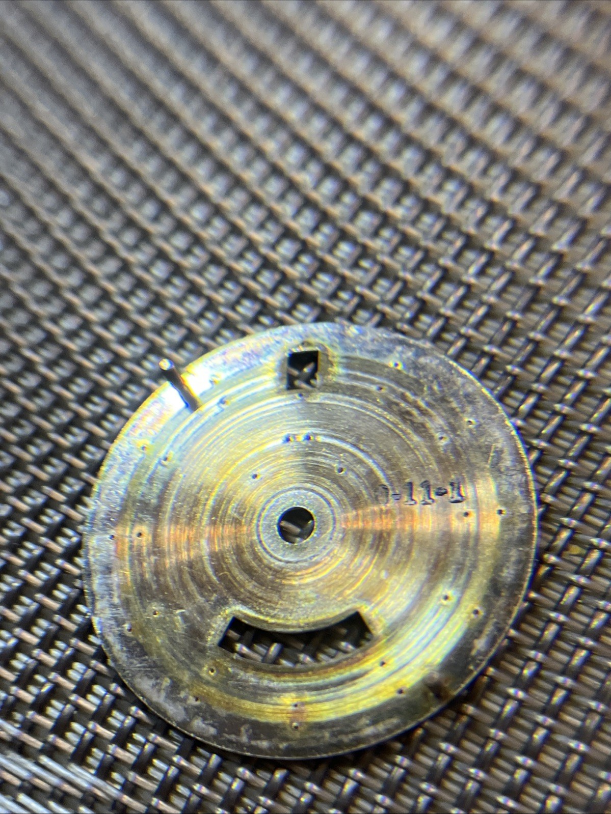 Vtg Bulova Accutron Watch Dial Date Windows Used 1960-1970