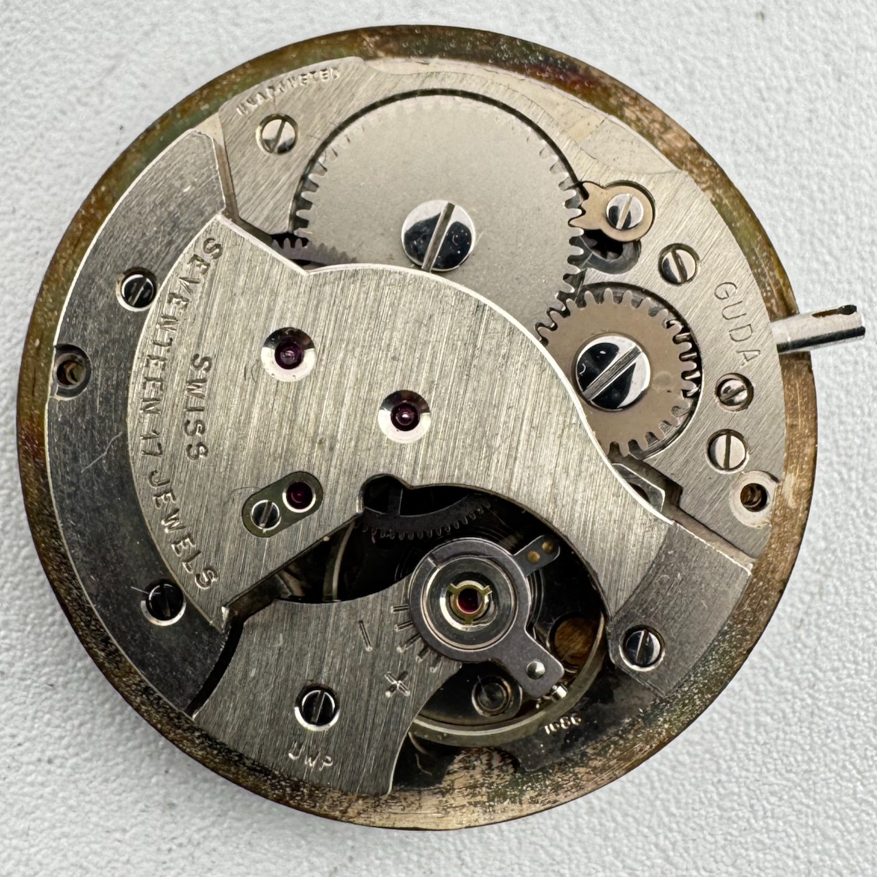 Vintage 26mm Medco Silver Sunburst Dial Wristwatch Movement Standard 1686 Swiss