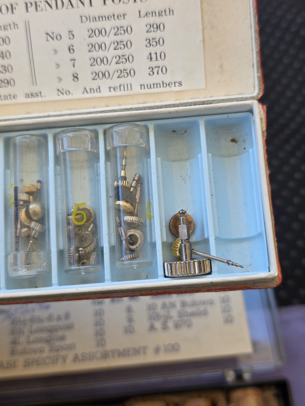 Vintage Watch Crown Assortment & Parts Lot Pre Owned Condition J5