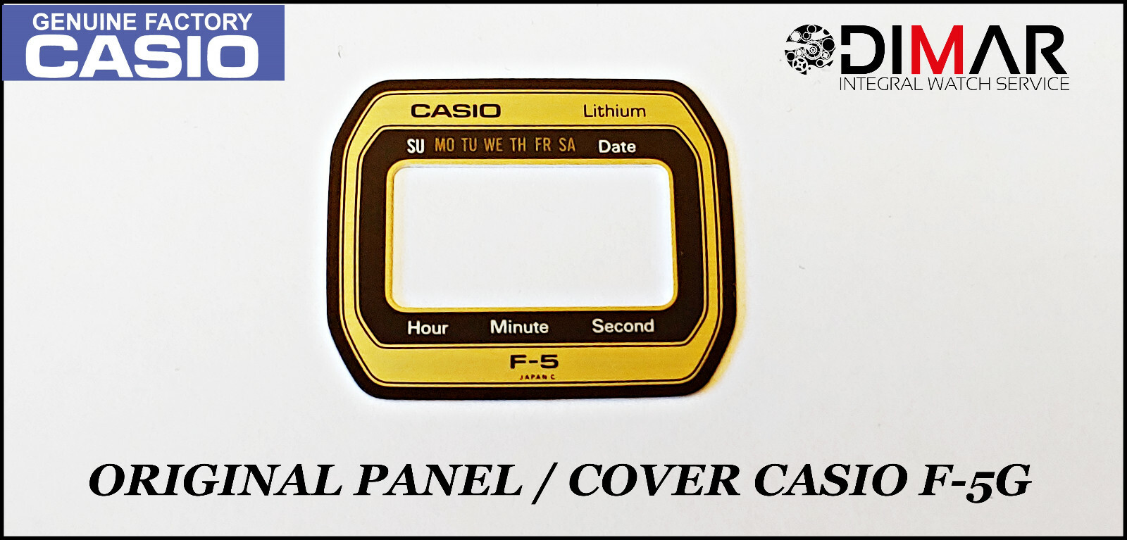Vintage Casio Original Panel/Cover For CASIO F-5G