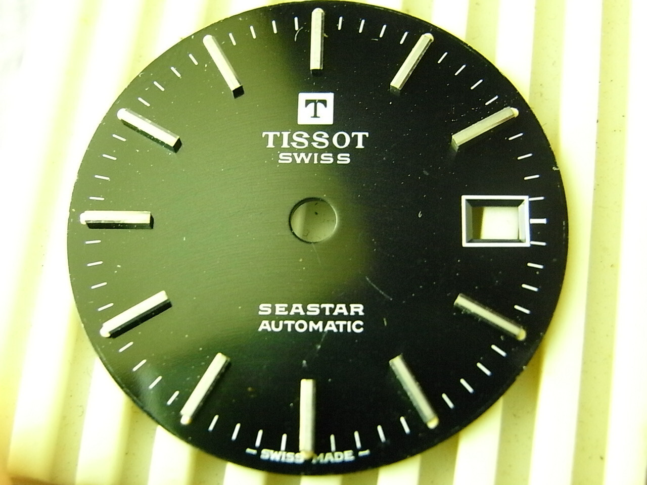 OLD UNUSED TISSOT SEASTAR DARK BLUE AUTOMATIC WATCH DIAL 28.5MM