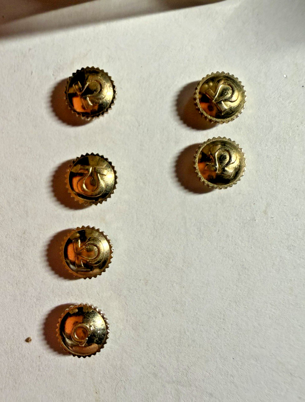 Omega Signed Crown Lot Genuine Quick Fit No. 356 14K Gold-Filled Watchmaker Lot