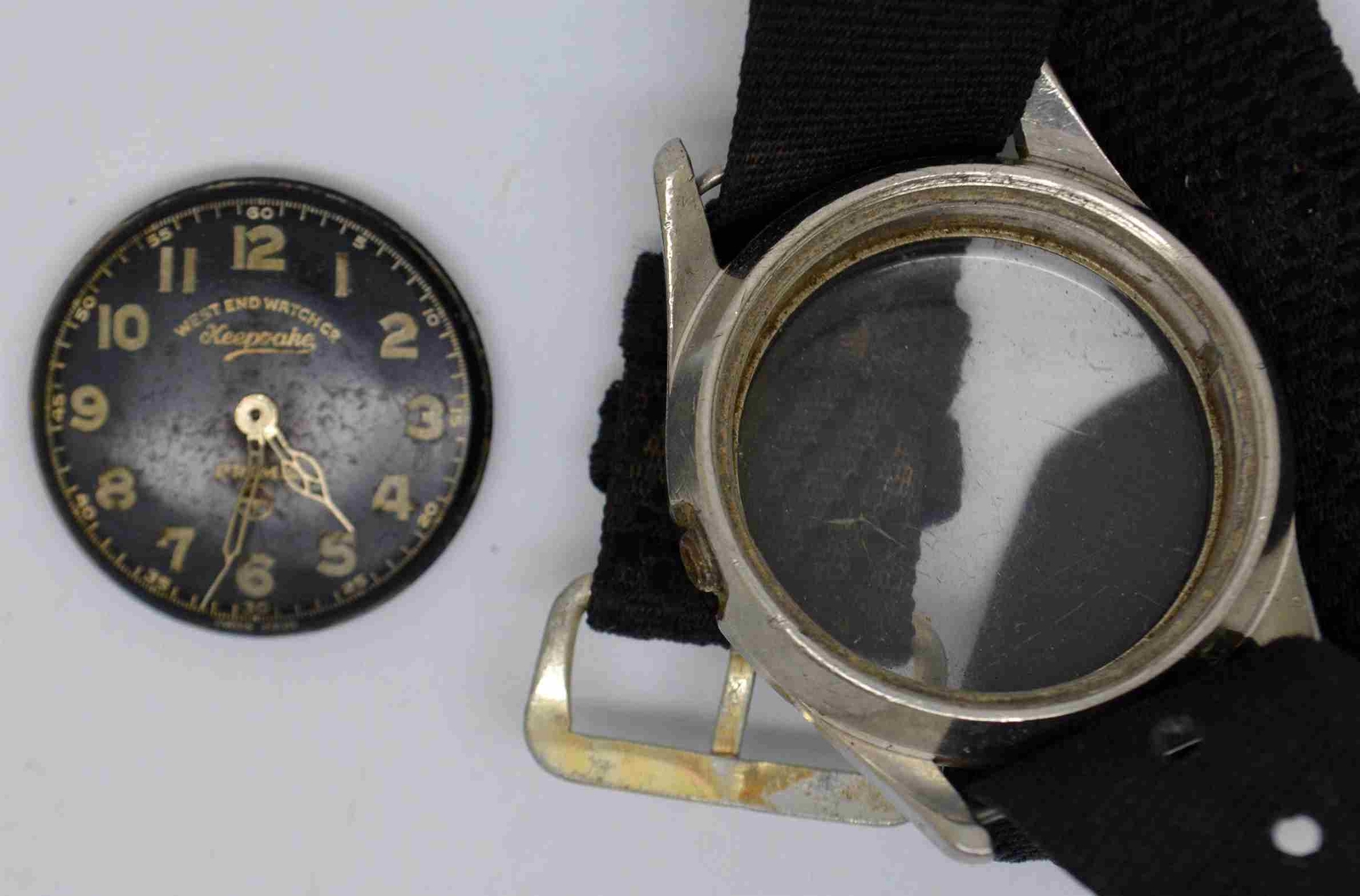 VTG WEST END PRIMA Military Style Steel Wristwatch. Ref: 9010, Cal:68. – Repairs