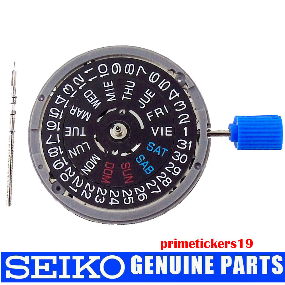 Genuine NH36A Watch Automatic Movement English Spanish Week Date Display Wheel