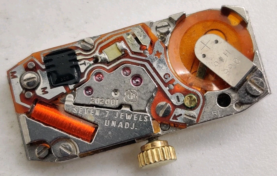 ETA Cal. 202.001 Swiss quartz watch movement For Repair
