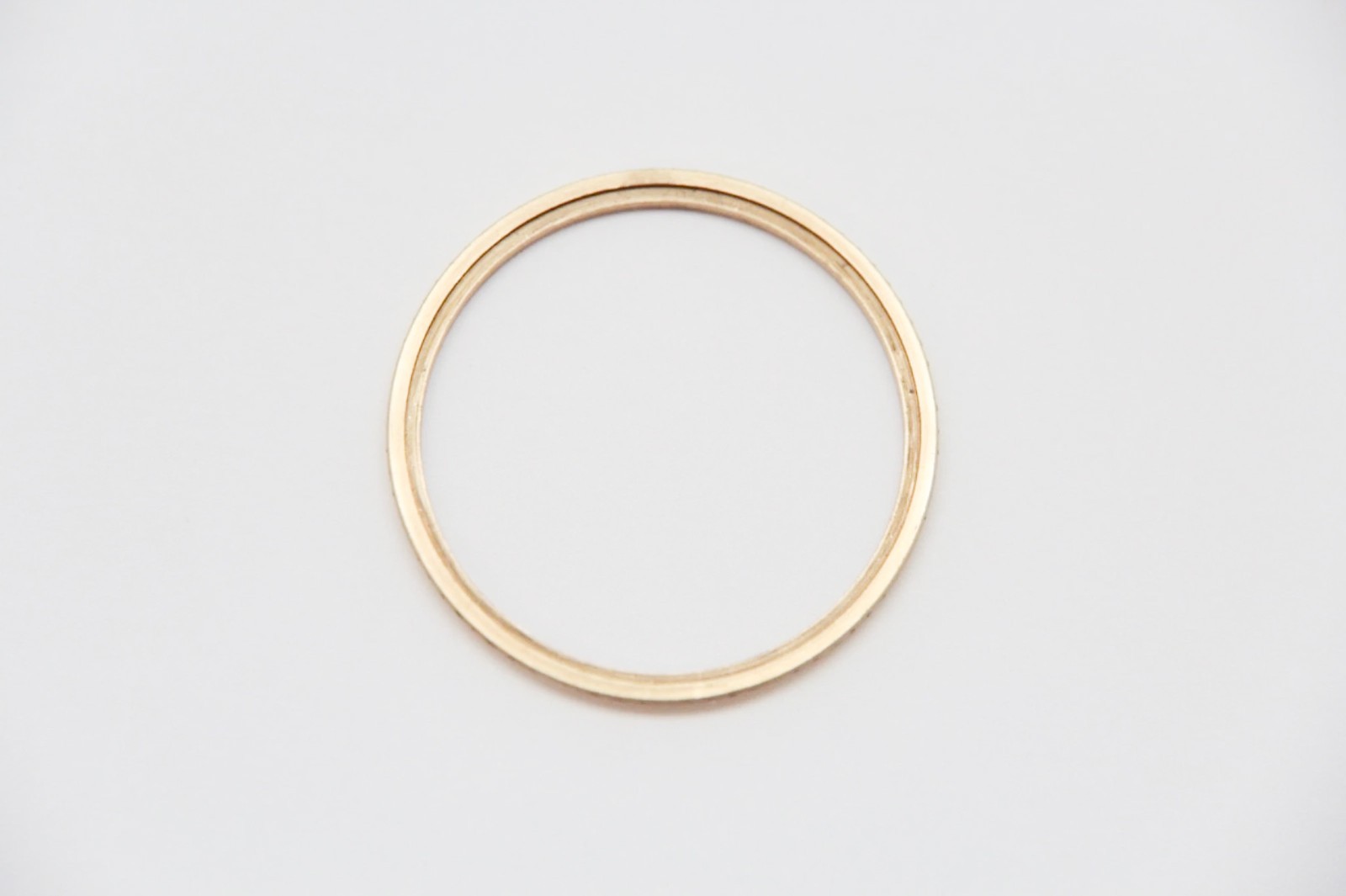 OEM Genuine 18K Gold Rolex Fluted Bezel for Vintage Mid-Size No Date Plastic