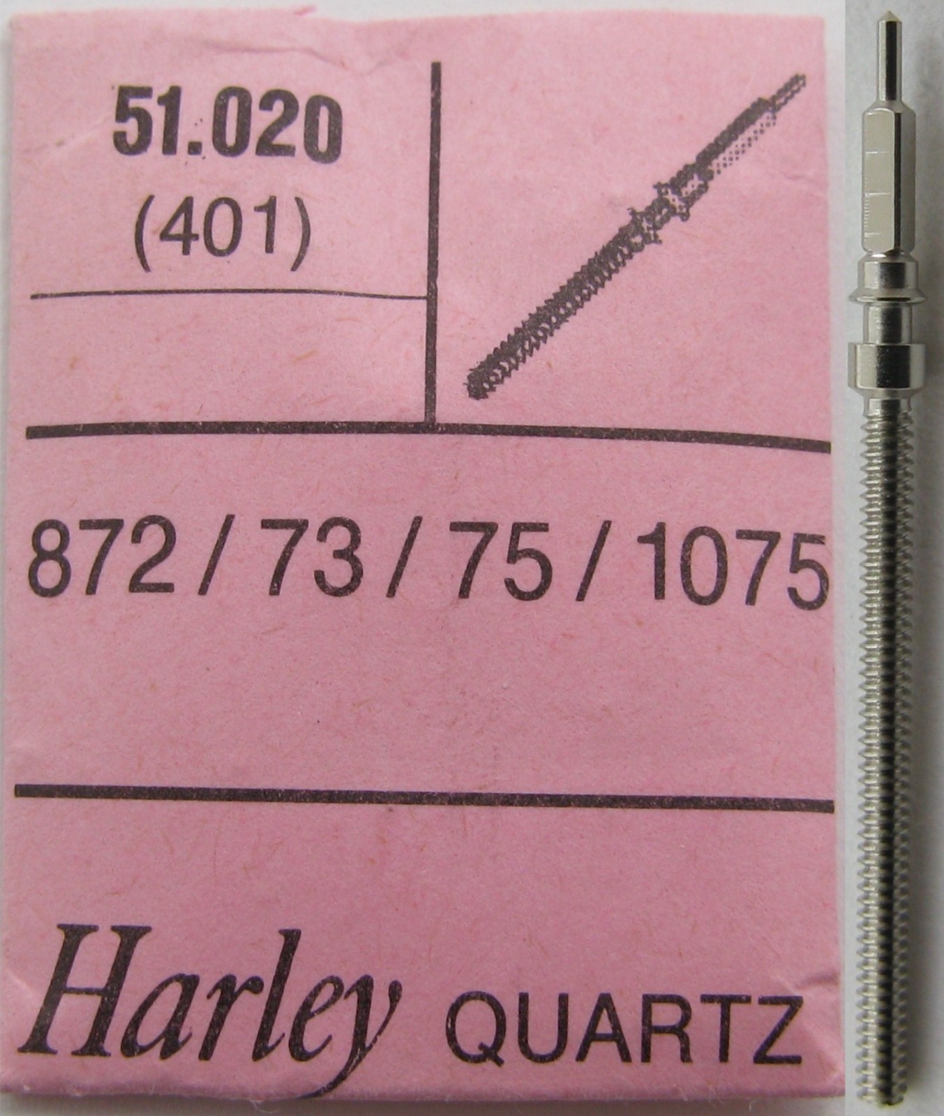 Movement Quartz Harley Ronda 872 873 875 1075 watch part setting stem 401 tap 10