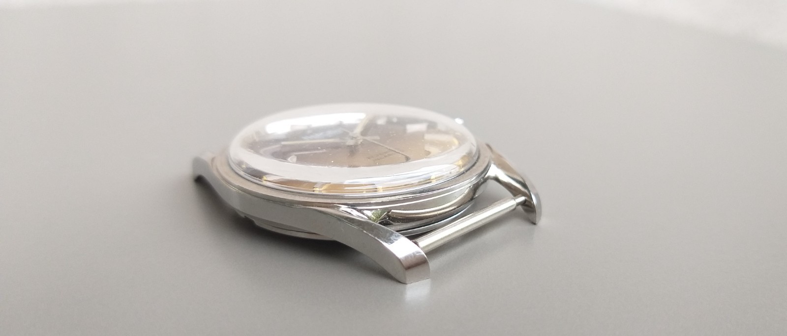 AS 1900 Steel Case + Dial 35mm Project Watch NOS Vintage Swiss Parts No Movement