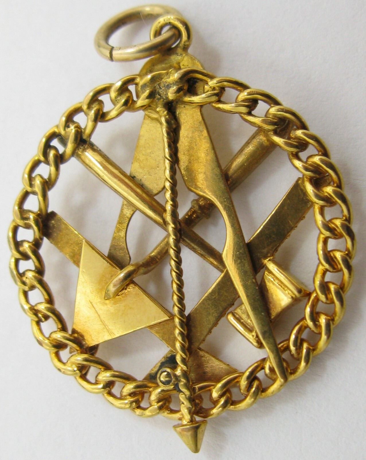 vintage Massonic gold plated fob / pendant ….