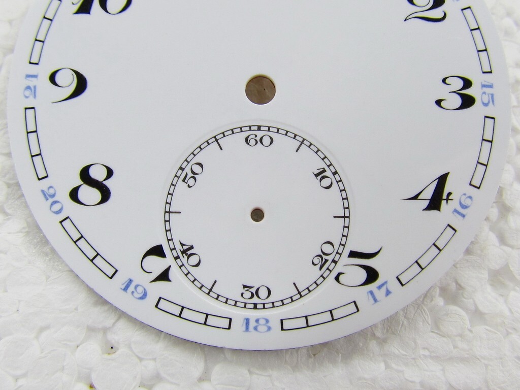 Viking Antique Swiss Original Porcelain Dial Watch-face 44,2 mm for Pocket Watch