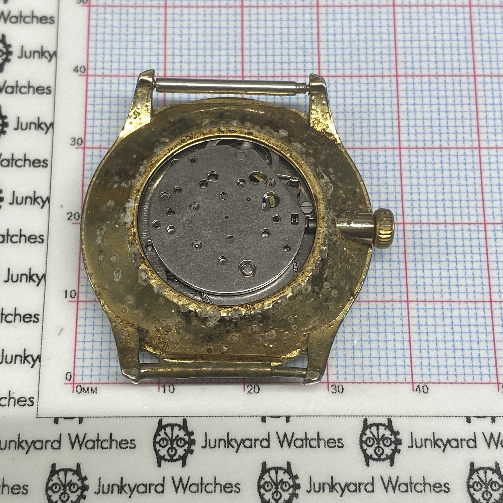 Vintage Acqua Water Resistant T 80 Watch Movement Repair Parts Mechanical