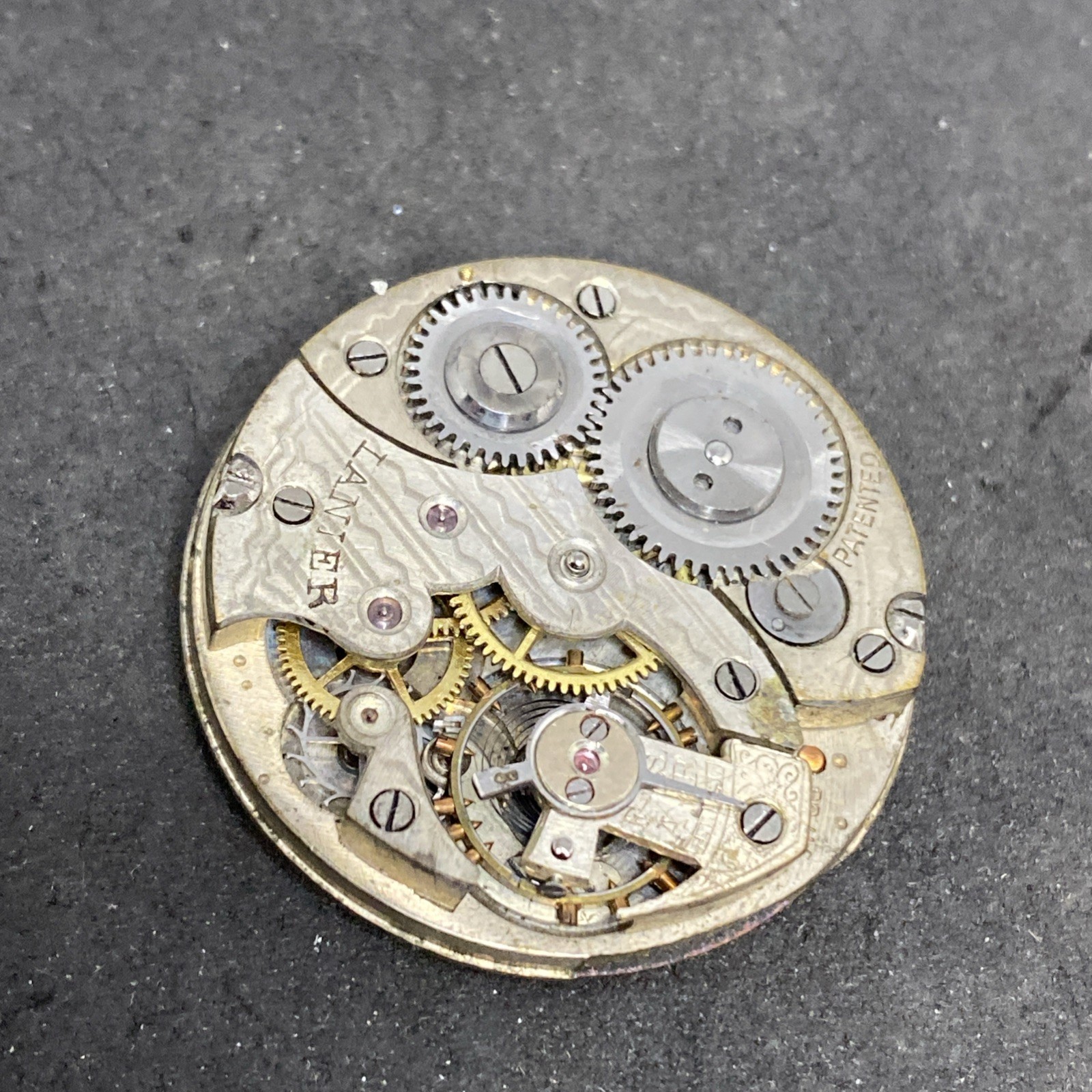 Lanier Pocket Watch Movement Size 0s Swiss Hunter Antique Parts F8563