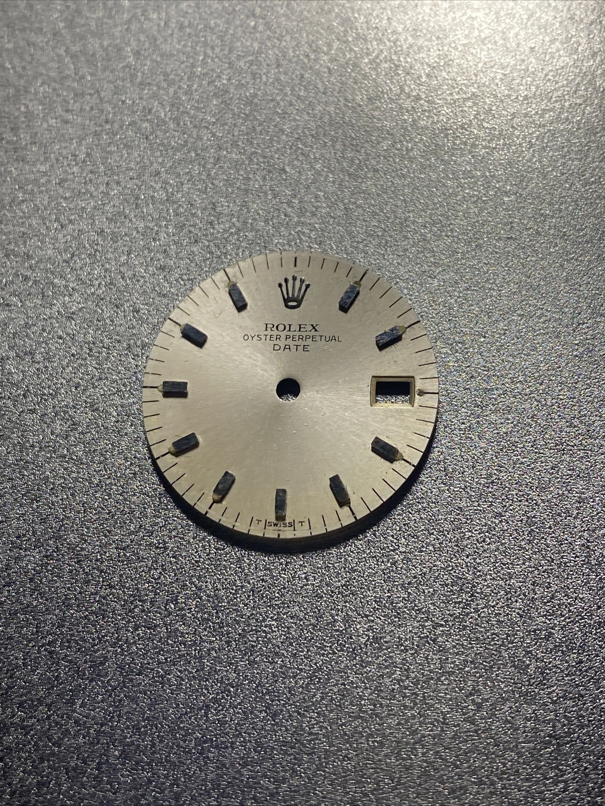 Old Genuine Rolex Silver Dial Date For Cal 6917 6517 6916 6516 #E
