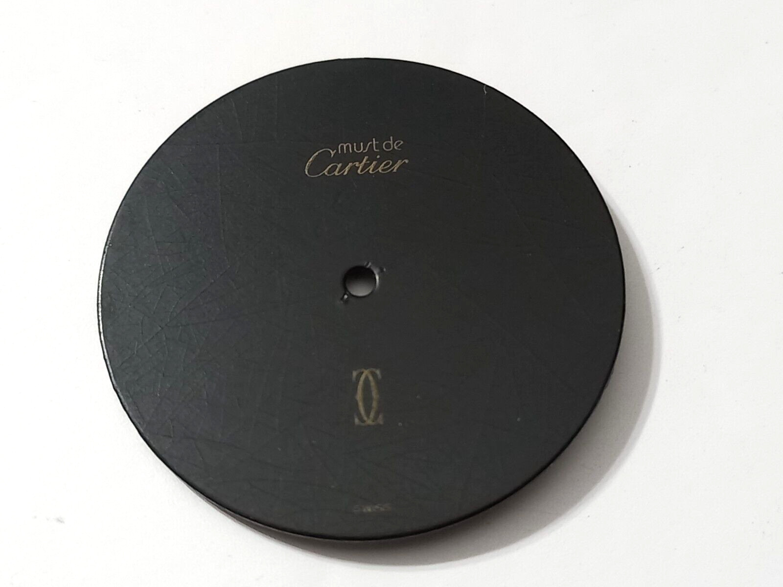 MUST DE CARTIER VERMEIL ROUND BLACK MEN’S DIAL 26 MM – USED CONDITION