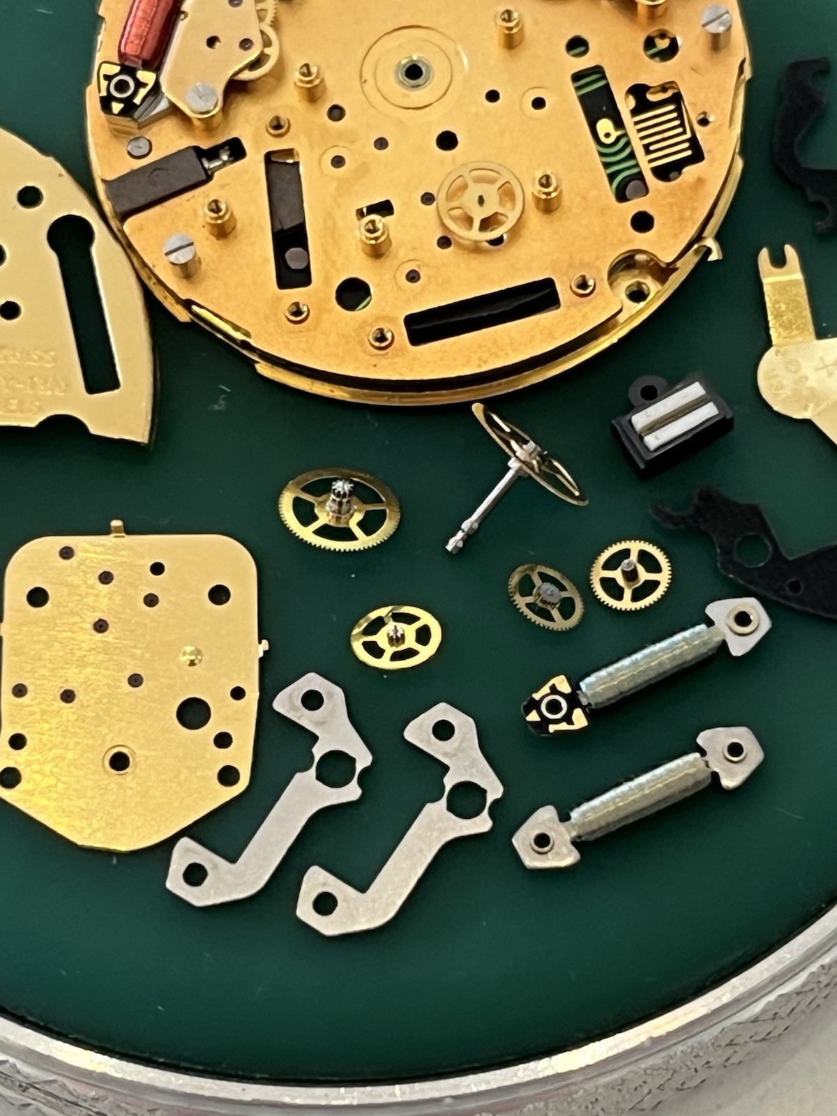 Partial ETA 251.272 Quartz Chronograph Movement Movado 22j