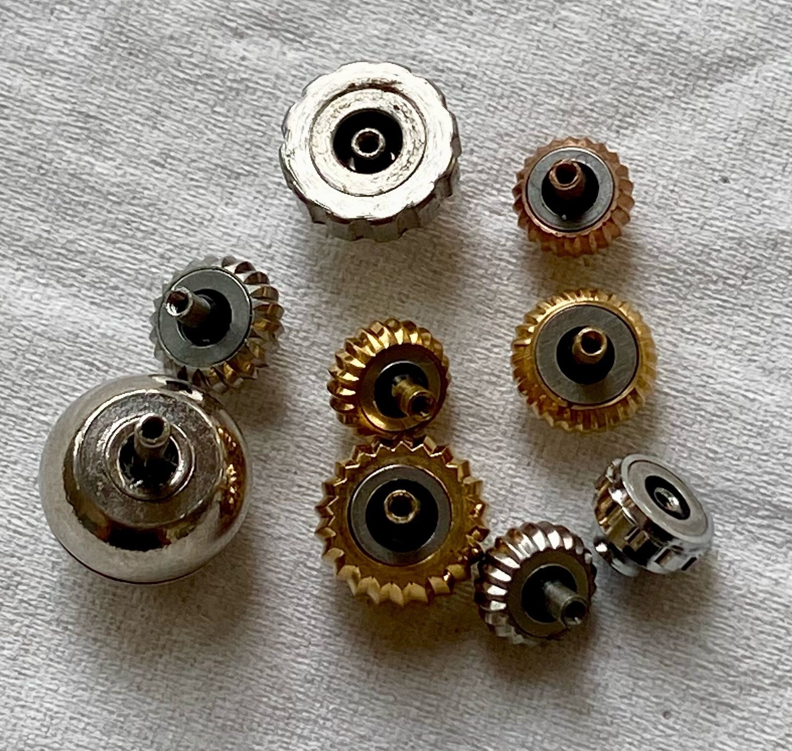 8 Stainless Steel Borgel / Onion / Pumpkin Crowns For Luxury Watches – Tap 10