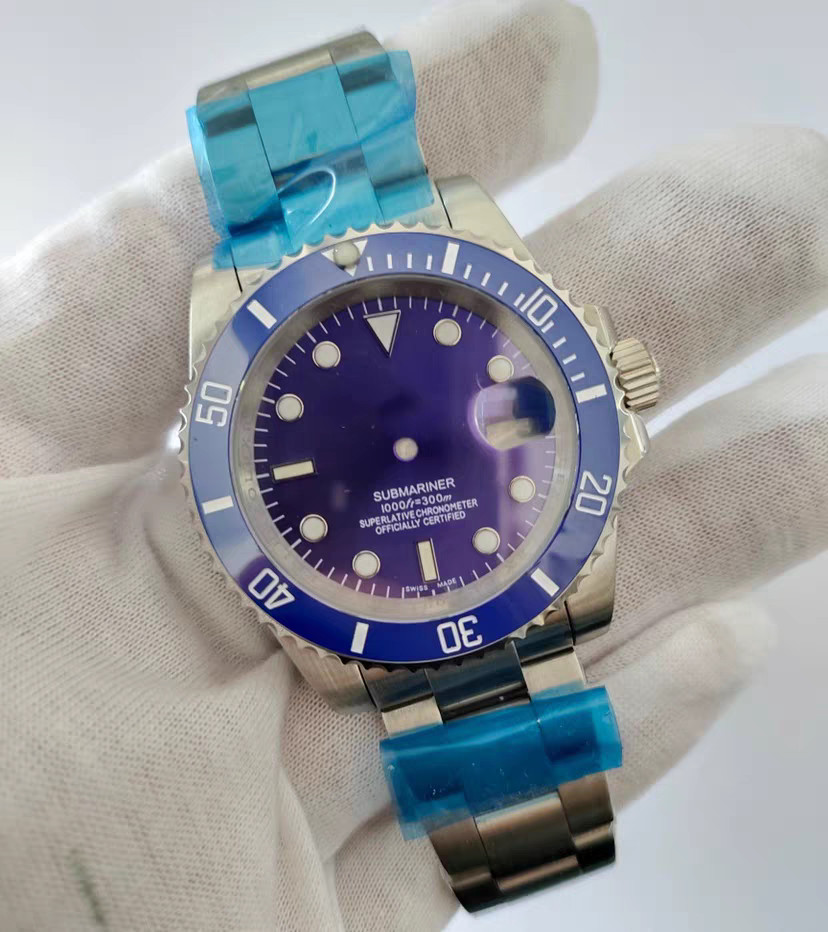 DIY Watch Part Kit for ETA 2824 2836 Submariner WatchCase+Dial+Hands+Steel Strap