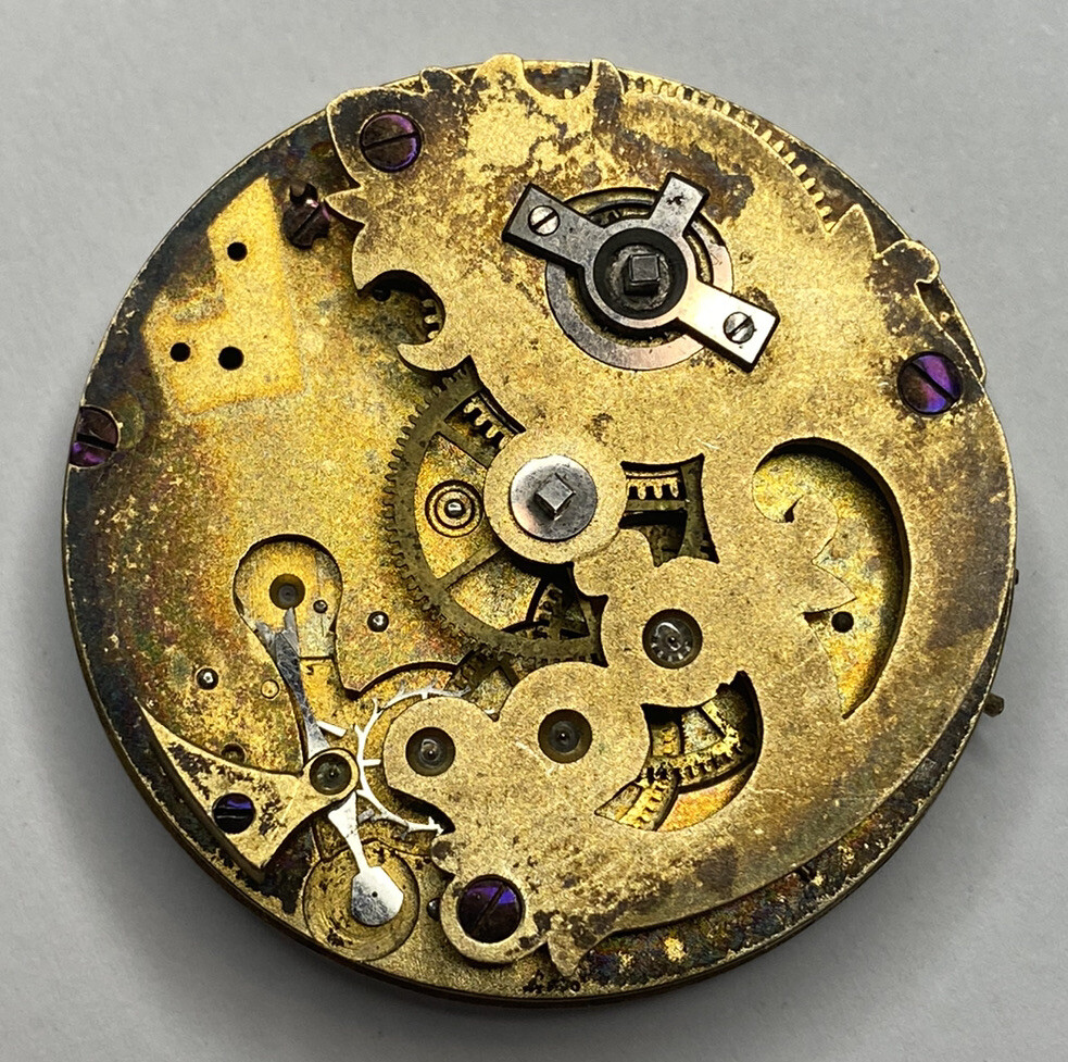Rare Vintage MJ Tobias Pocket Watch Movement Repairs Parts Watchmaker Liverpool