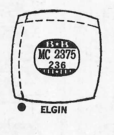 ELGIN : 5713 & 5801 – Cushion 23.7mm x 23.6mm