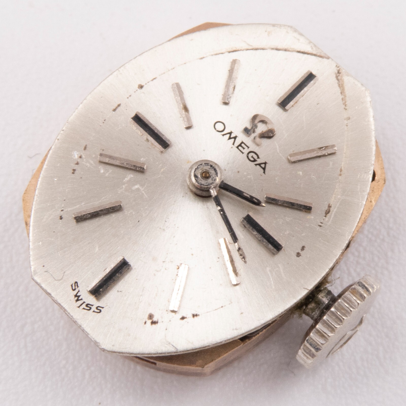 Vintage Omega Caliber 483 17-Jewel 2-Adjustment Wristwatch Movement, Runs