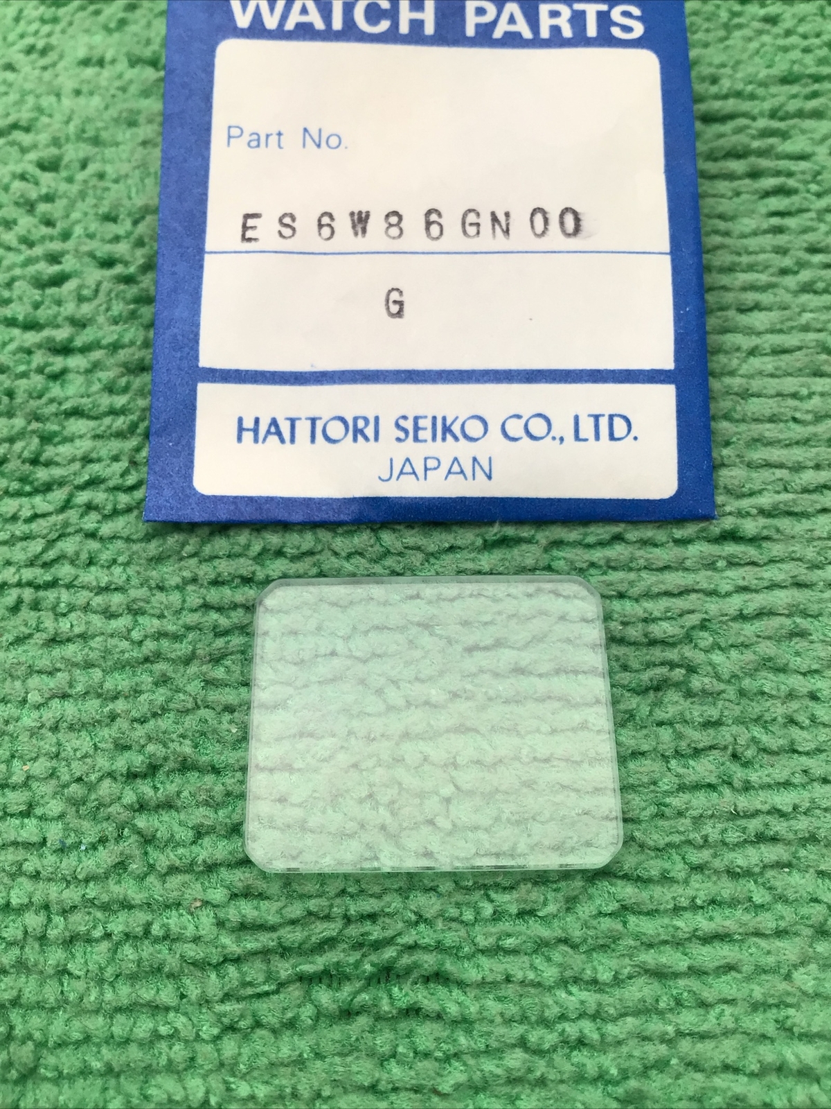 Genuine Seiko ES6W86GN00 G Crystal Watch Part, NOS