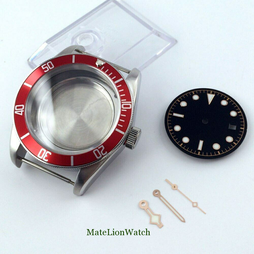41mm Watch Case+Hands+Dial Fit For NH35/NH35A Sapphire Glass 100M Waterproof