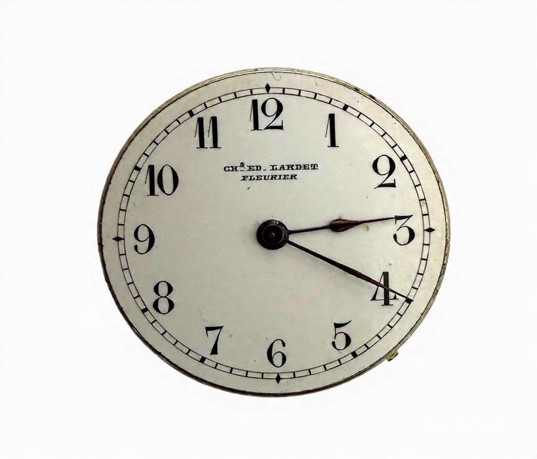 CH.ED LARDET FLEURIER Pocket Watch Movement 31879 Steering Wheel Axle
