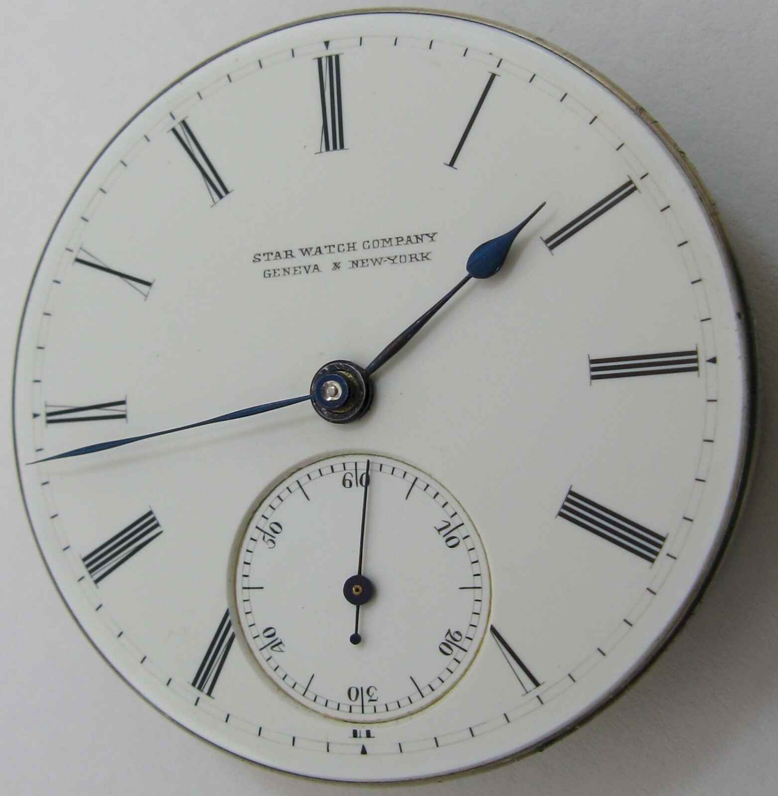Pocket Movement Star Watch Company Geneva New York diam. 44.5 mm