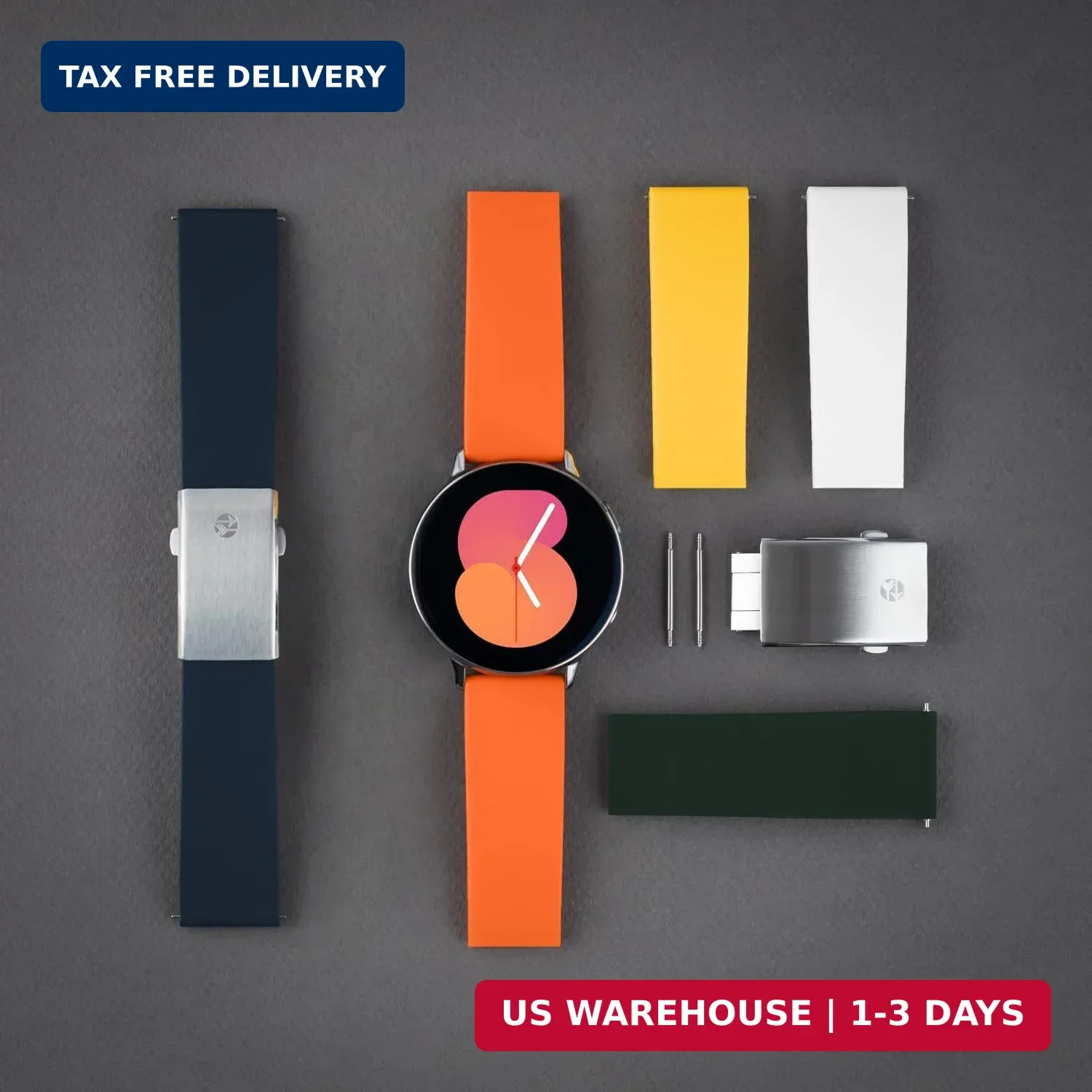 Archer Watch Straps – Quick Release Custom Fit Silicone Watch Strap